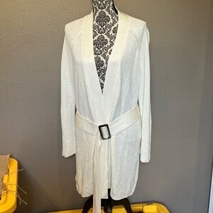 Worth Cream Belted Cardigan One Size fits all